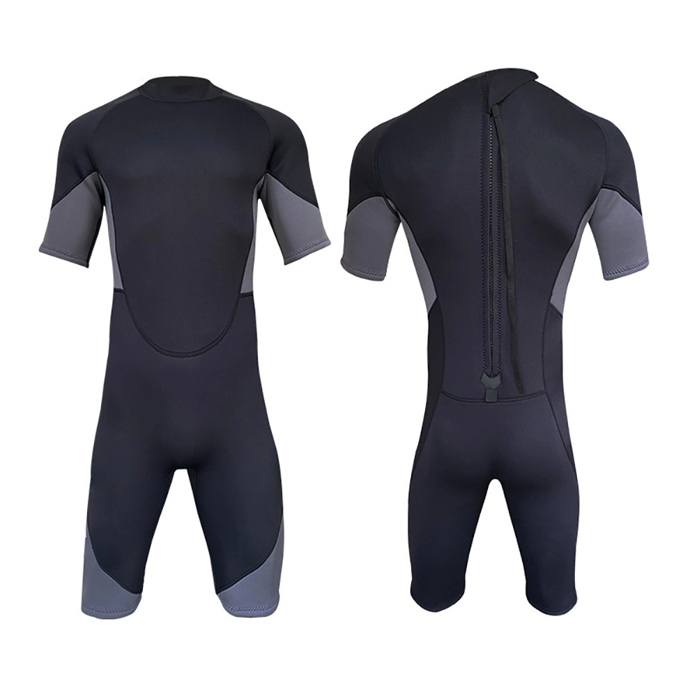 Men Scuba Diving Suits Swimsuit Neoprene Swimwear Warm Surfing Men Short Wetsuit 3mm Neoprene Full Body Diving Suit Back Zip Wetsuit Esg21698