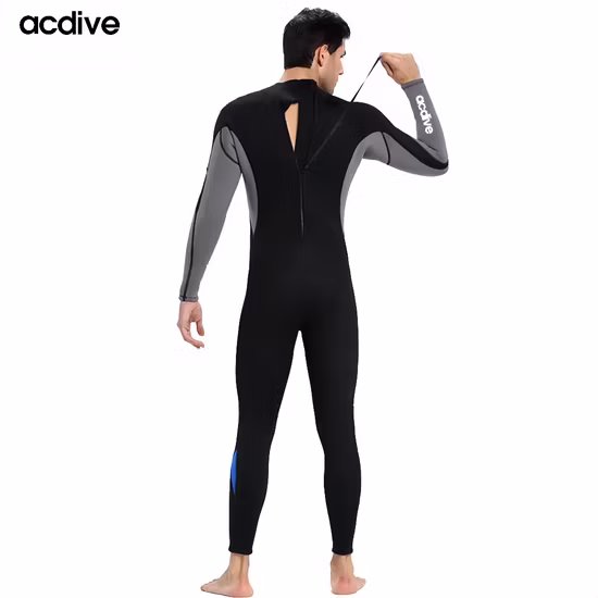 Venda quente de ternos de neoprene masculino de 3 mm para mergulho completo e surf de manga comprida