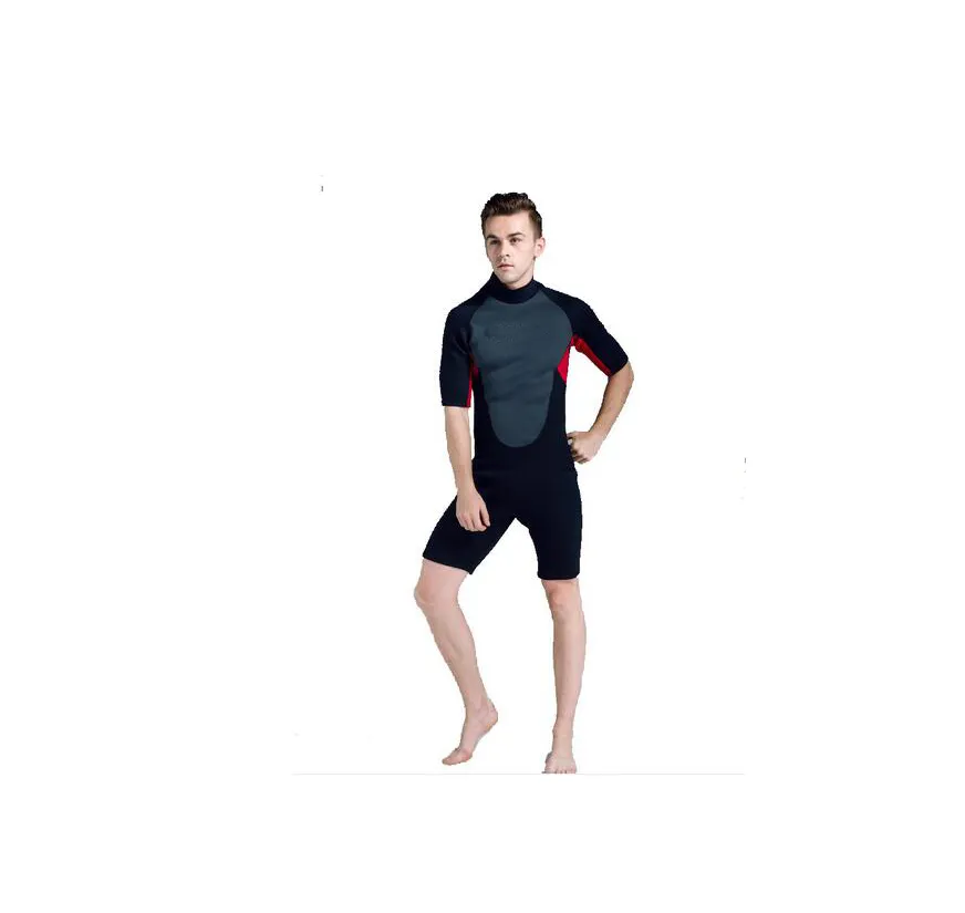 Homens mulheres lycra mergulho terno perna curta wetsuit para surf mergulho