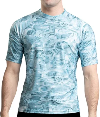 Camisa masculina Rash Guard: Rashguard de manga curta para homens