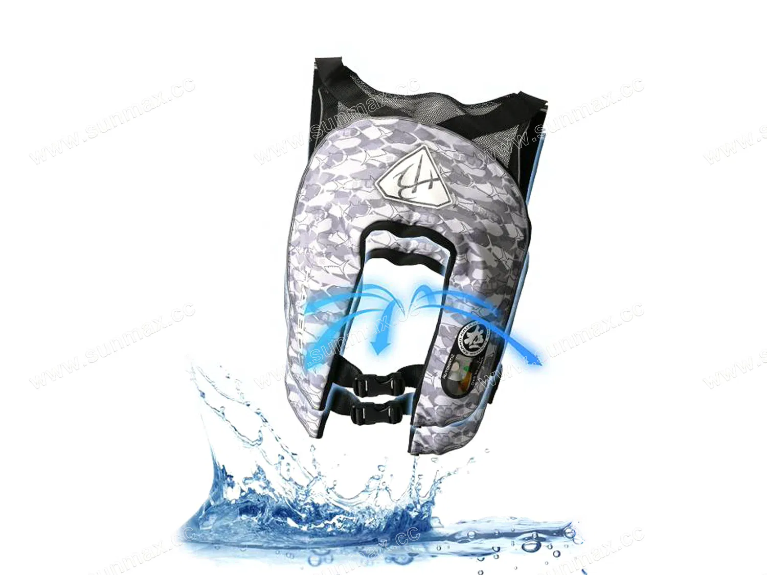 Colete salva-vidas inflável automático Haibo para pesca e esportes aquáticos