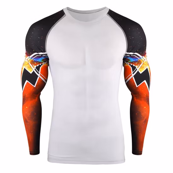 Camisas de compressão Rashguards MMA Rush Guard mais vendidas, mangas compridas