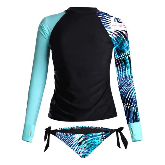 Camisas femininas personalizadas de manga comprida Upf 50+ Camisas solares Caminhadas, Pesca, Treino de natação, Camiseta Rash Guard