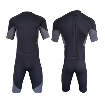 Homens Fatos de Mergulho Maiô Neoprene Swimwear Quente Surf Homens Wetsuit Curto 3mm Neoprene Full Body Terno de Mergulho Voltar Zip Wetsuit Esg21698