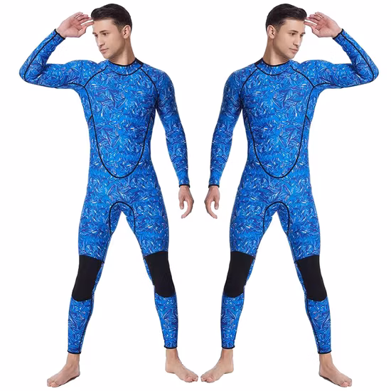 Roupa de mergulho de neoprene de 3 mm camuflada de manga comprida para mergulho esportivo para homens
